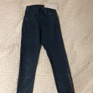 Allfenix leopard iridescent leggings S NWT